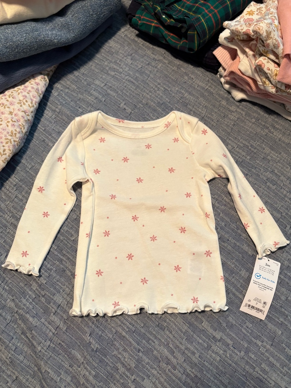 NWT carters snowflake shirt
